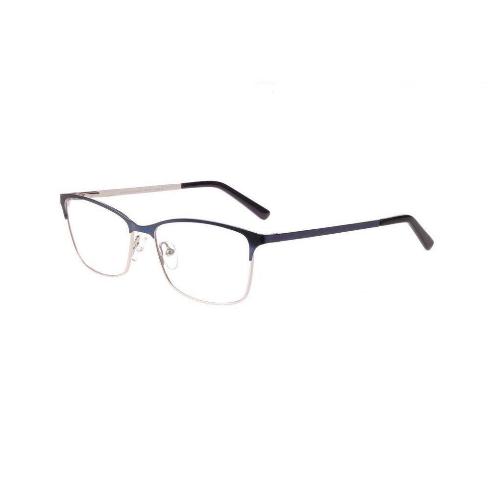 New Trending Eyewear Blue & Silver SWIPE Eyeglasses 53/16/135